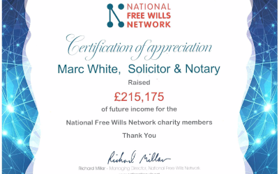 National Free Wills Certificate